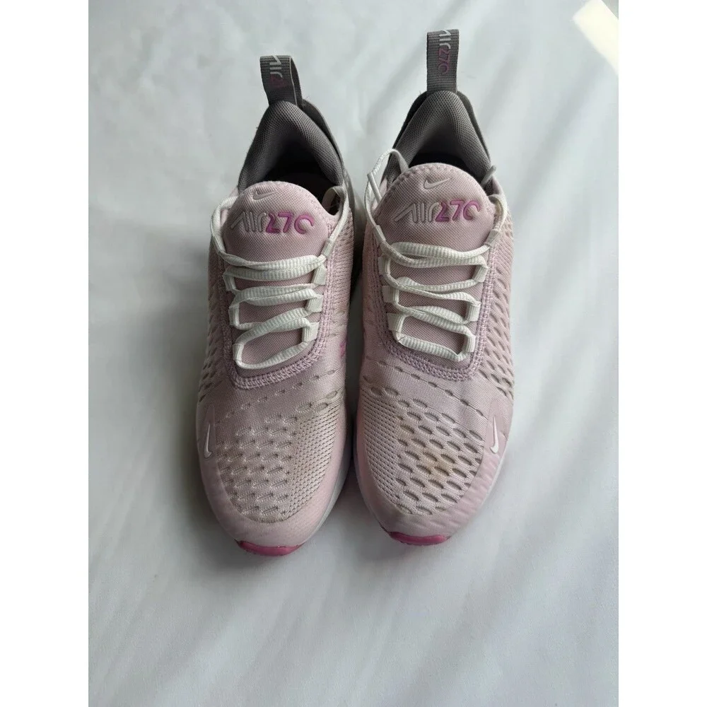 Nike Air Max 270 Pink Kids Youth Size 4Y Running Shoes Sneakers Mesh GS Worn